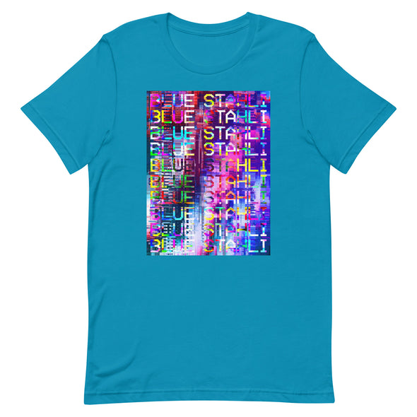 Blue Stahli Technicolor Glitch Unisex T-Shirt