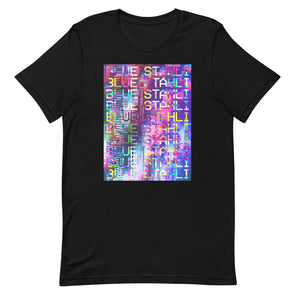 Blue Stahli Technicolor Glitch Unisex T-Shirt