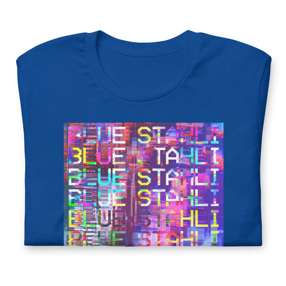Blue Stahli Technicolor Glitch Unisex T-Shirt